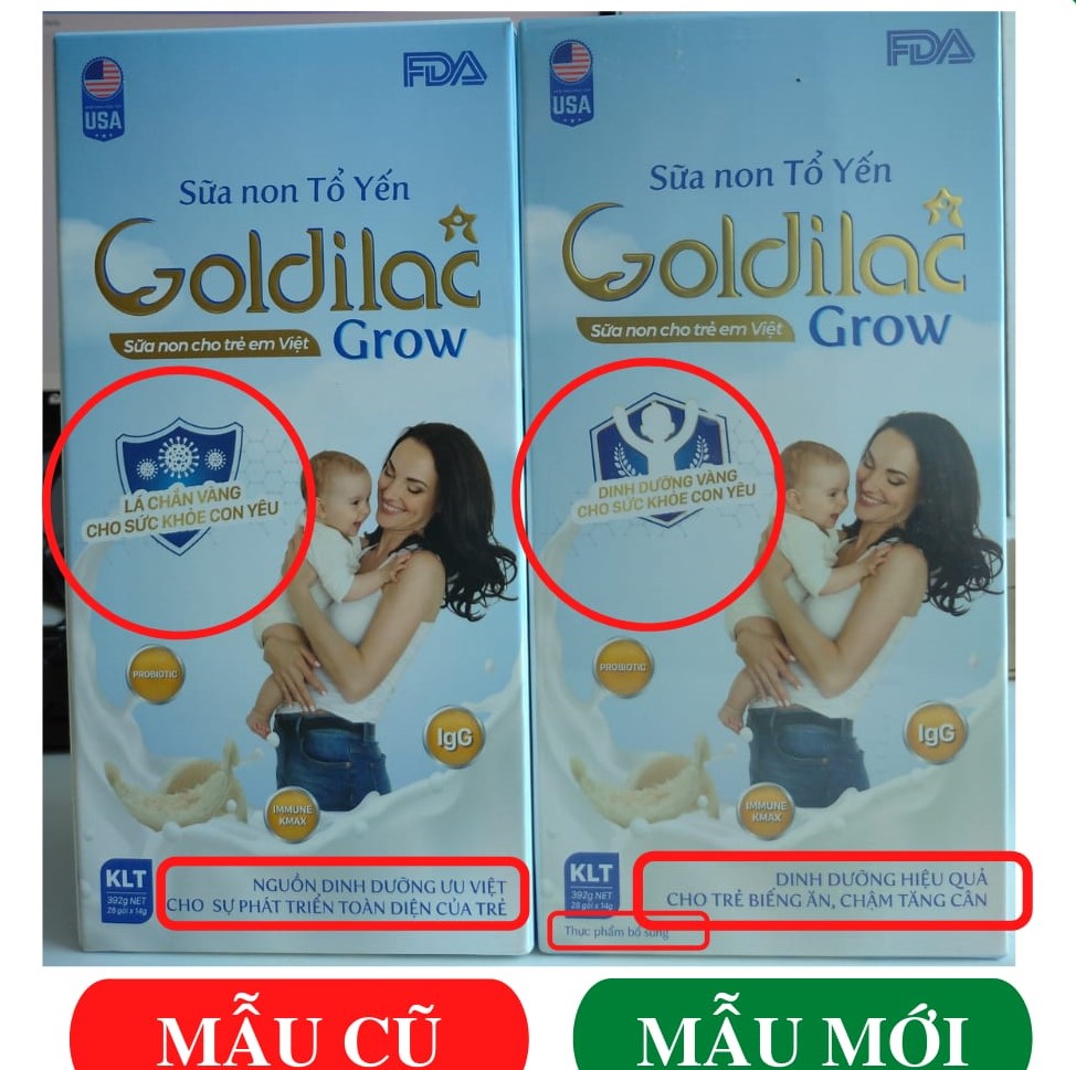 Sữa non tổ yến goldilac grow 2022