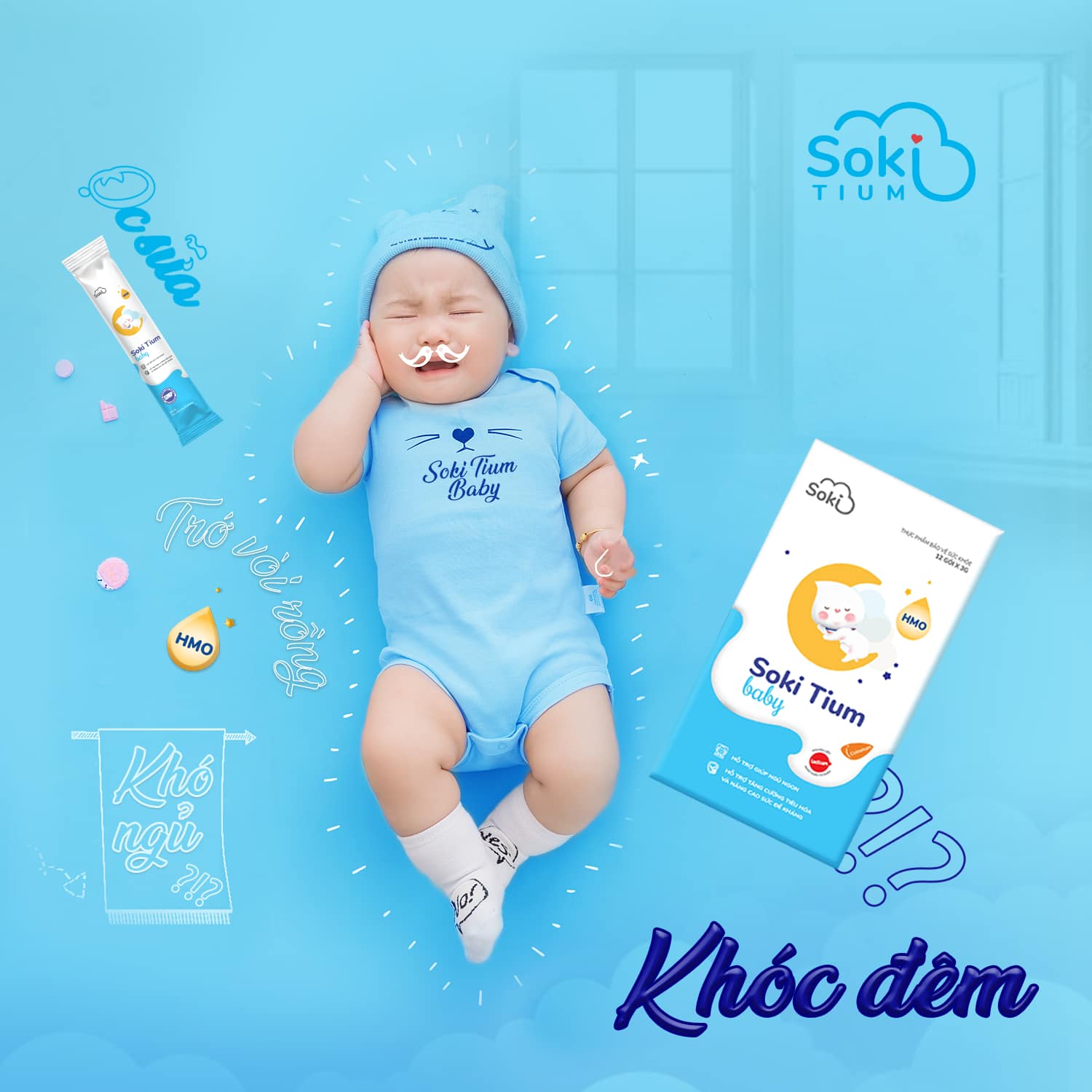 Soki Tium Baby - giải pháp giúp trẻ ngủ ngon giấc