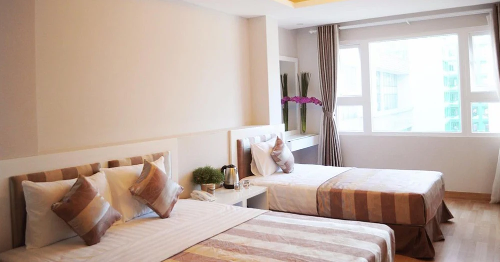 Khách sạn Nha Trang – Vân Nam Hotel gam trắng chủ đạo