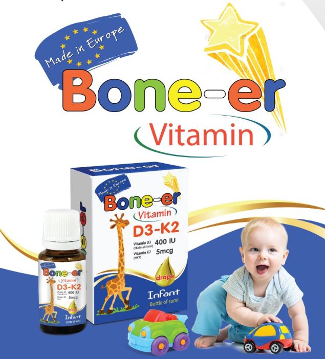 Thực phẩm chức năng Bone-er Vitamin D3-K2 cho bé tốt nhất