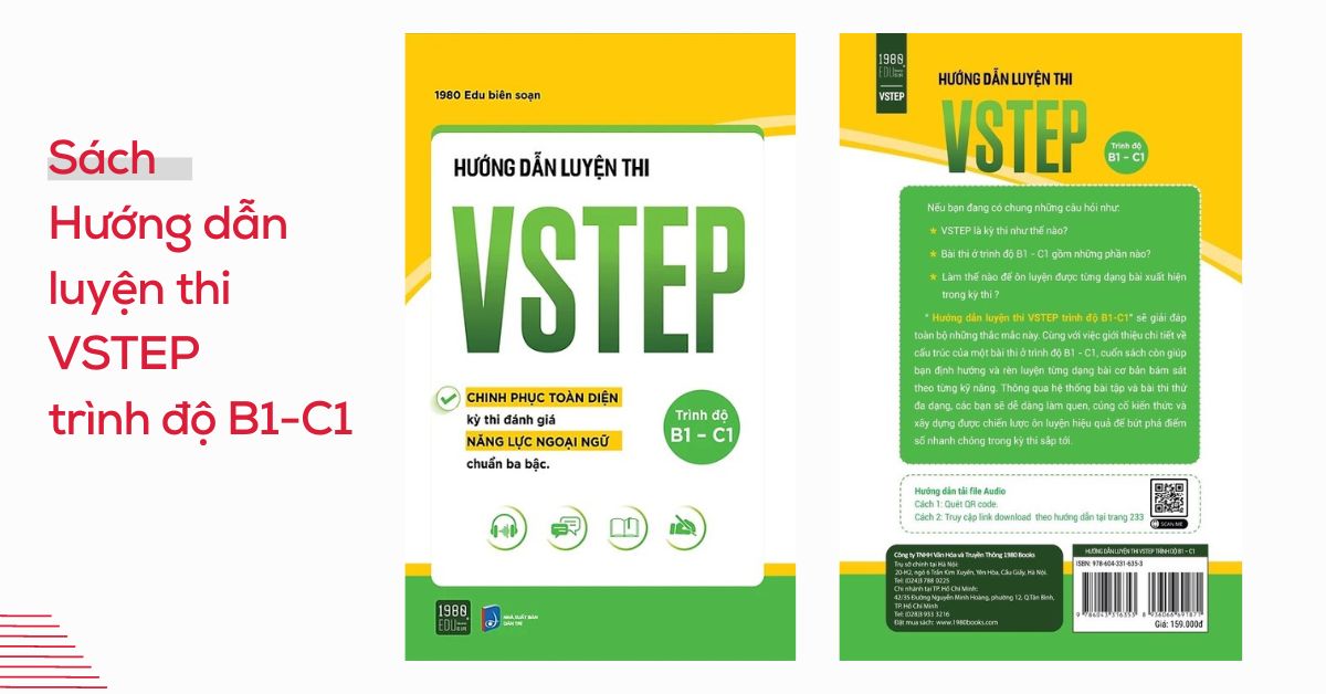 Sách ôn thi Vstep - Sách VSTEP Hướng Dẫn Luyện Thi VSTEP (Trình Độ B1 - C1)